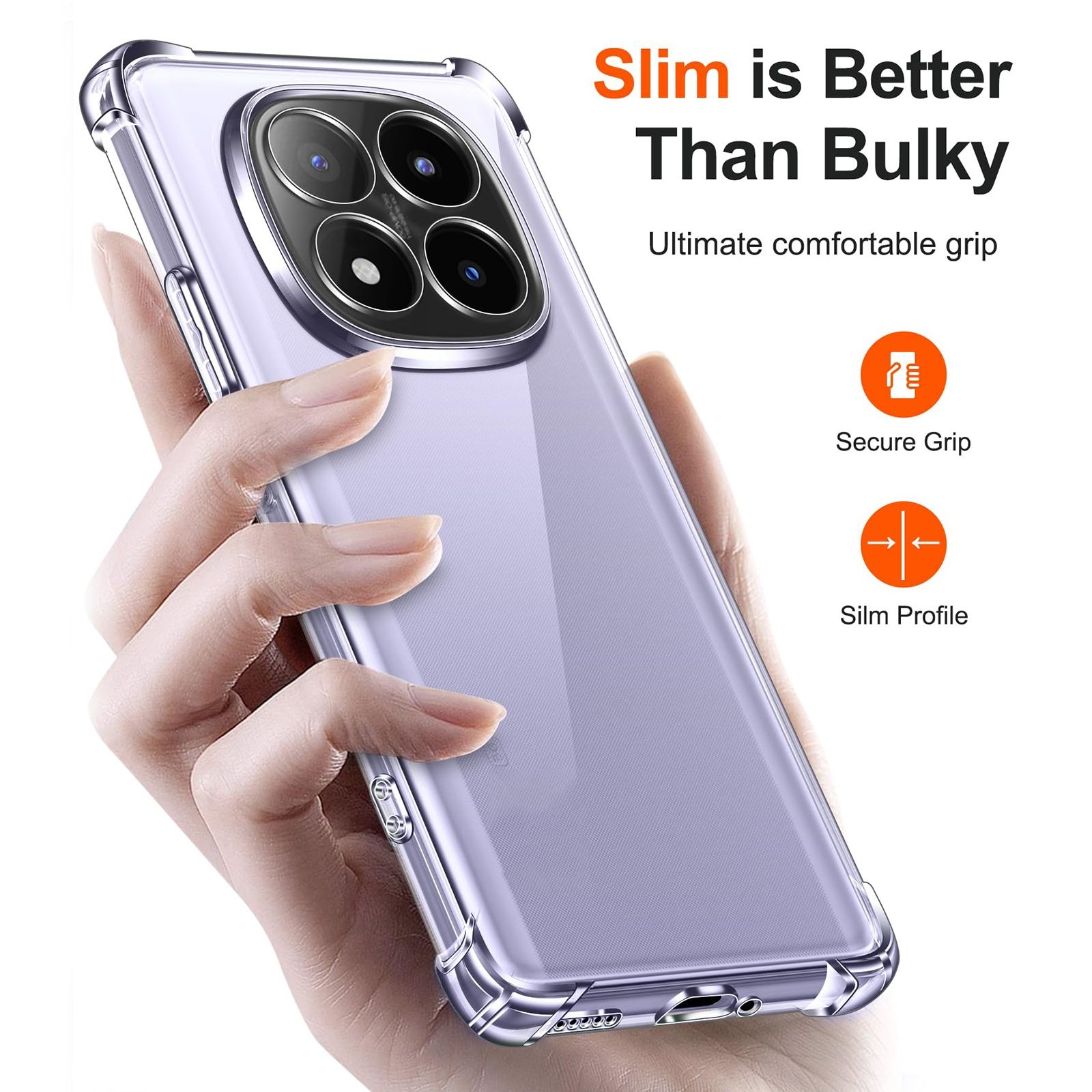 Xiaomi Poco X7 Pro X7 F7 / Удароустойчив TPU силиконов кейс гръб