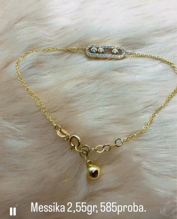 Messika , элегантная браслет 2,55gr 585proba