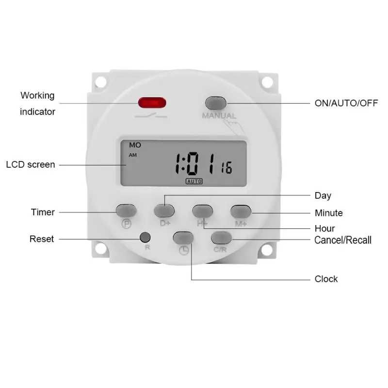 RELEU programator temporizare TIMP digital 12V TEMPORIZATOR electronic