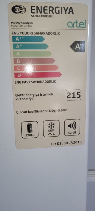 Artel холодильник