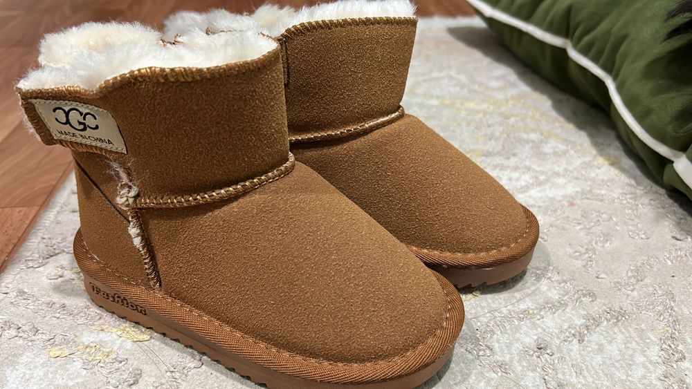 Детские Угги из натурального замша