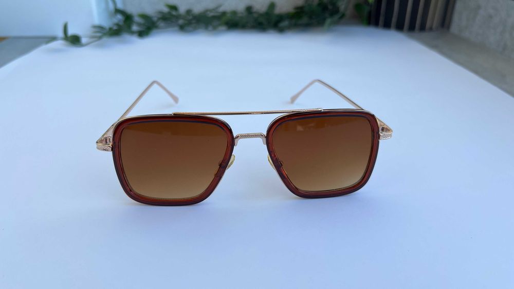 Ochelari de soare Dita Flight - Rama aurie Lentile maro degrade