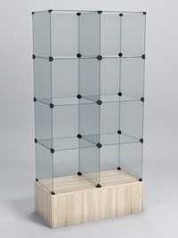 Продам витрину стеклянную сборную 20×20 куб