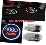 Set 2 Lumini Usi Lampi Portiere Logo Audi Dedicate Holograme