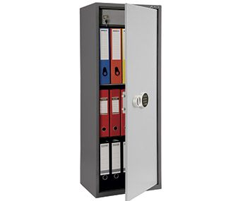 Бухгалтерский шкаф Практик SL-125 ТEL, с кодовым замком, 2 полками и т