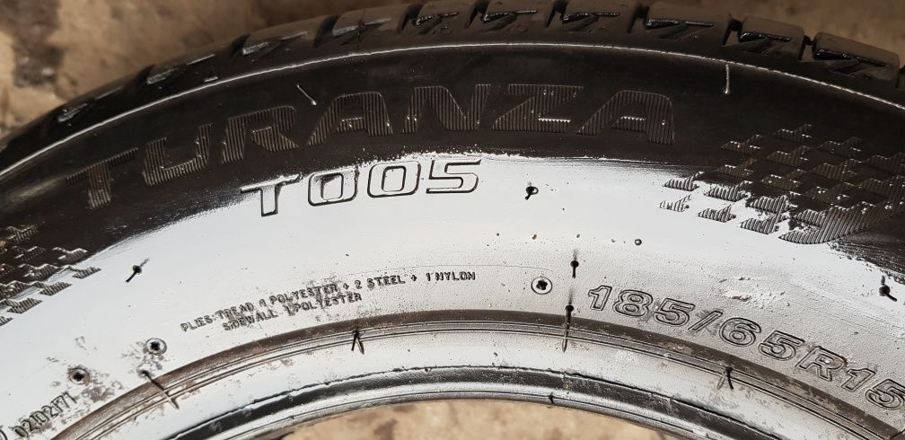 Летни гуми-2022г/21г.-15цола-185/65-1бр.-75лв."BRIDGESTONE "