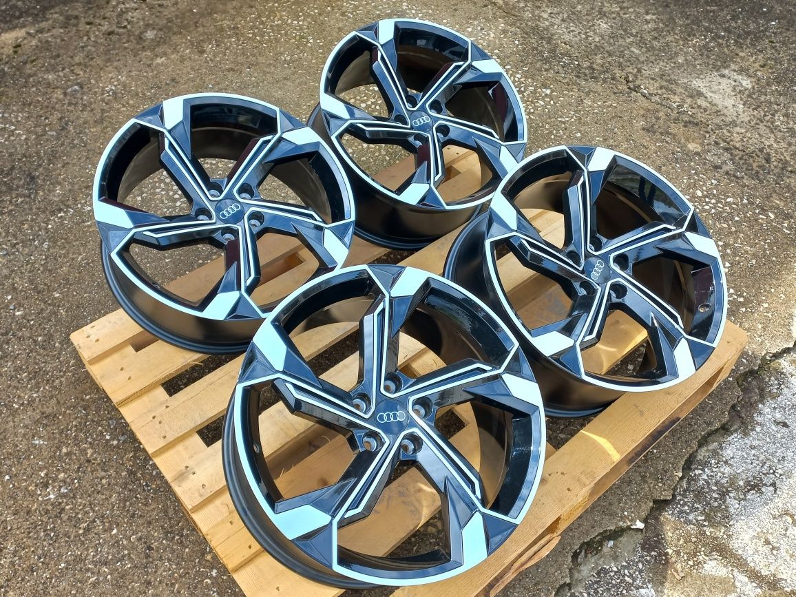19 Audi Rotor25 8.5j et35 Black Polish A3 A4 A5 A6 A7 A8 Q3 Q5 Чисто Н