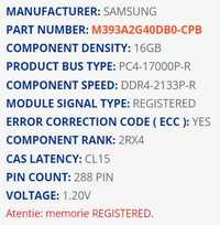 Ram DDR4 16GB  Samsung
