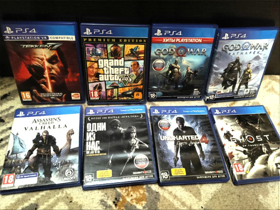 Игры для ps 4, 6000 каждая