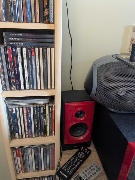 V51, активна система 5.1, USB, SD, AUX,Червено