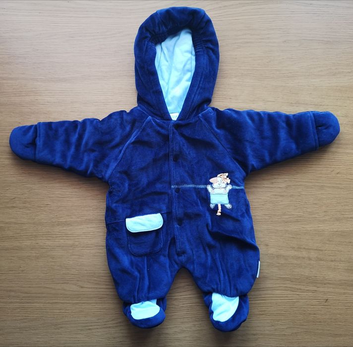 Salopeta combinezon Babysana, 56 cm, nou-născut