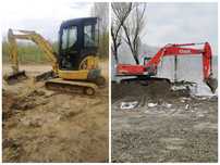 Închiriez execut lucrari cu miniexcavator excavator și buldoexcavator