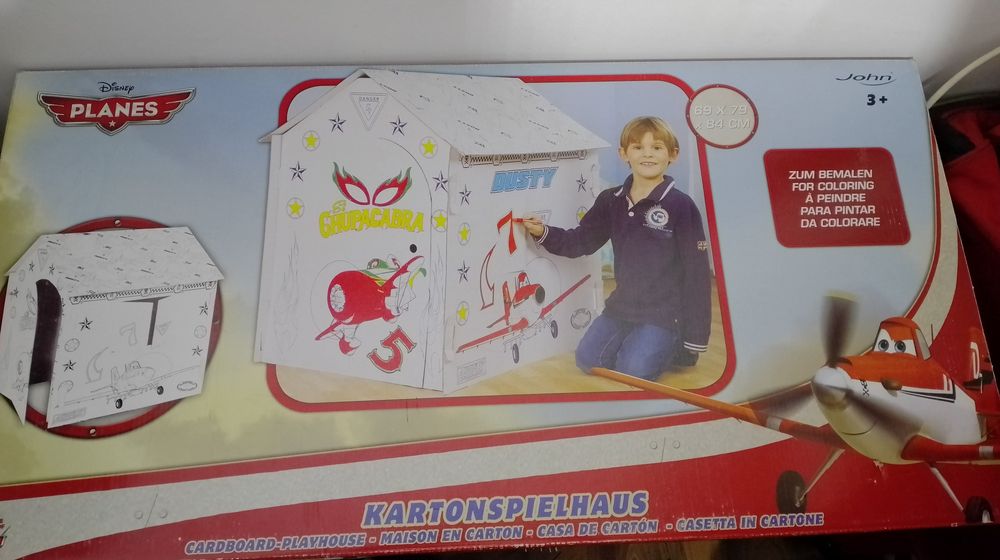 Casa de carton pentru copii +3ani.