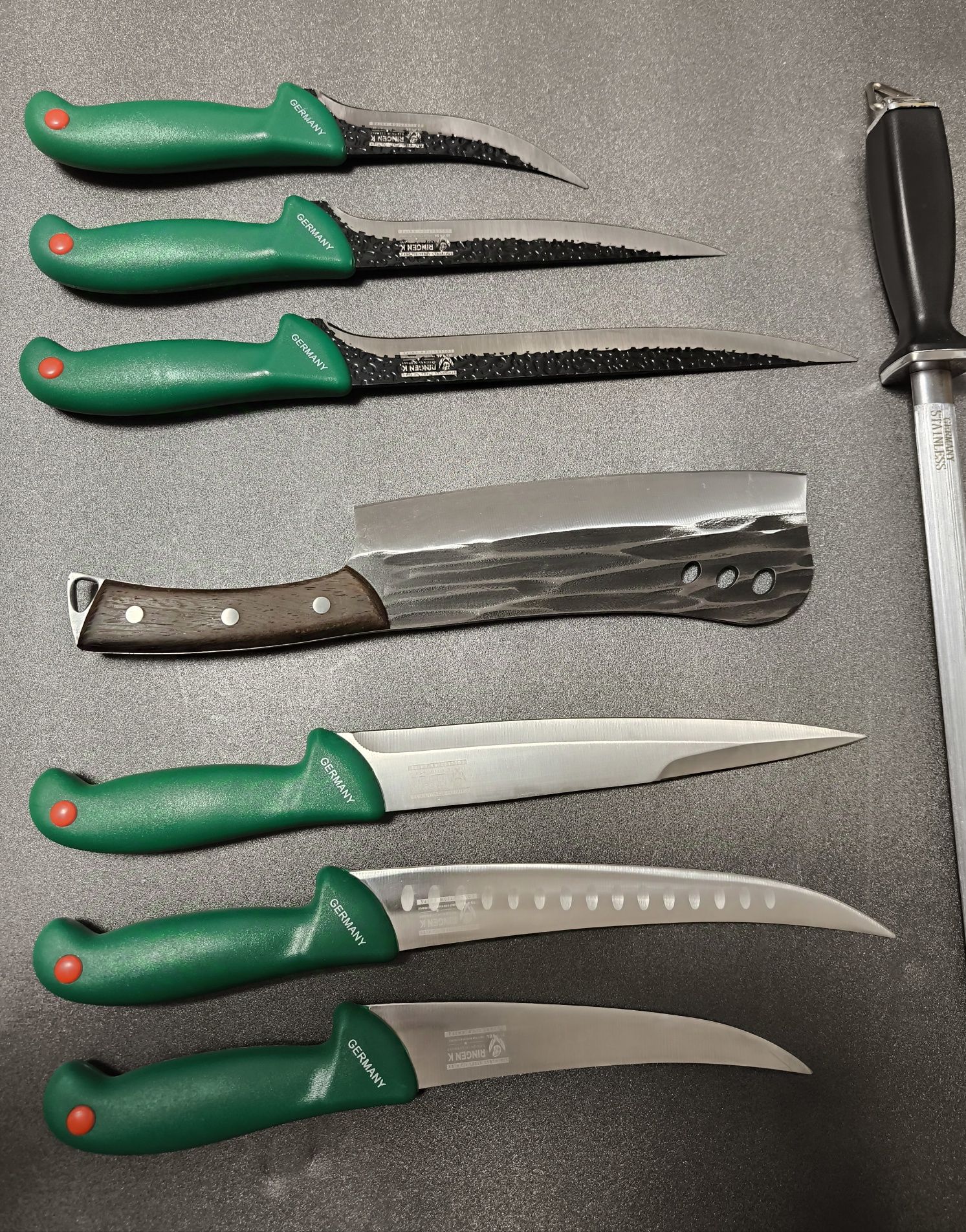 SET Cutite Macelarie 8 piese Germany Green