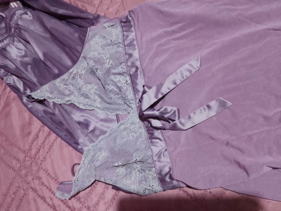 Луксозна пижама нежно лилаво