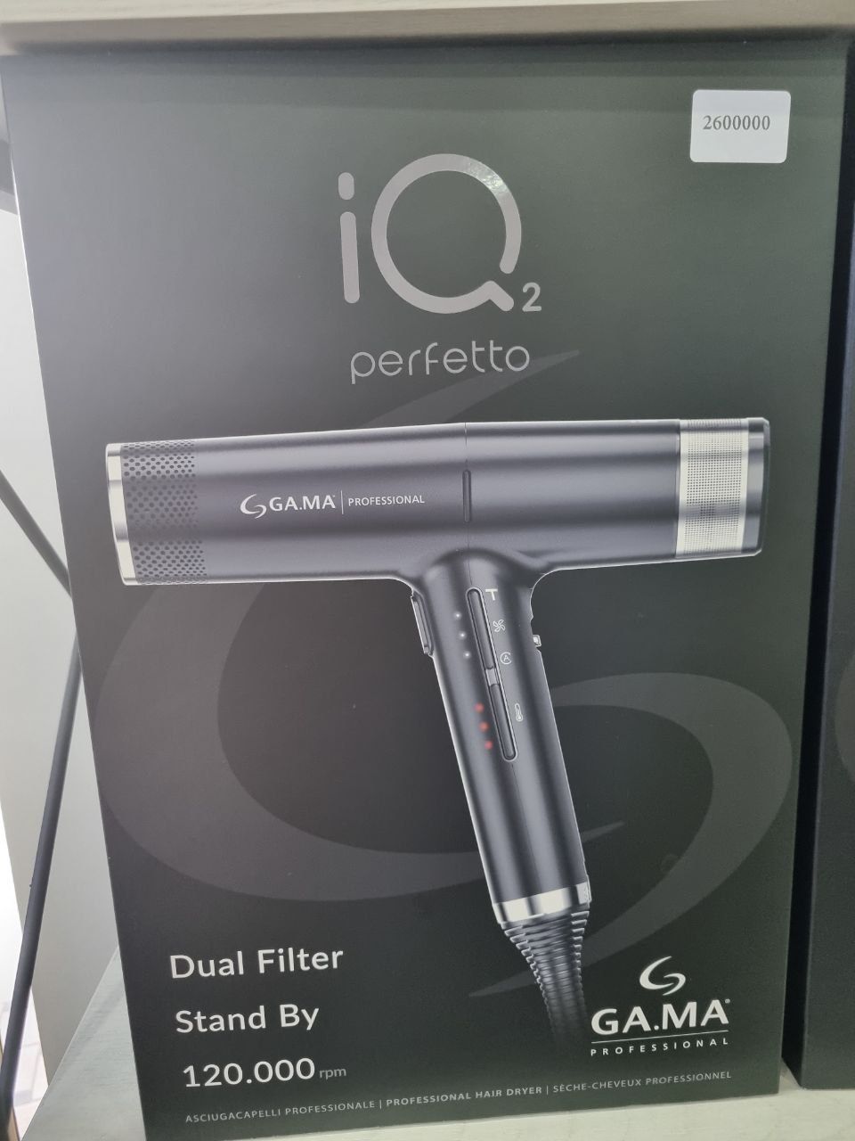 Профессиональный фен Ga.Ma IQ2 Perfetto Oxy-Active PH6075.BK
