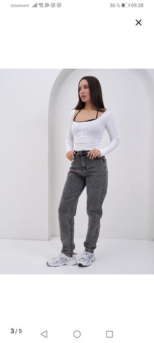 Новые брюки серые