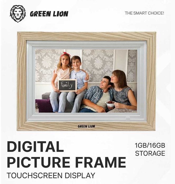 Green Lion — Умная Фоторамка с Сенсорным Экраном. Есть доставка