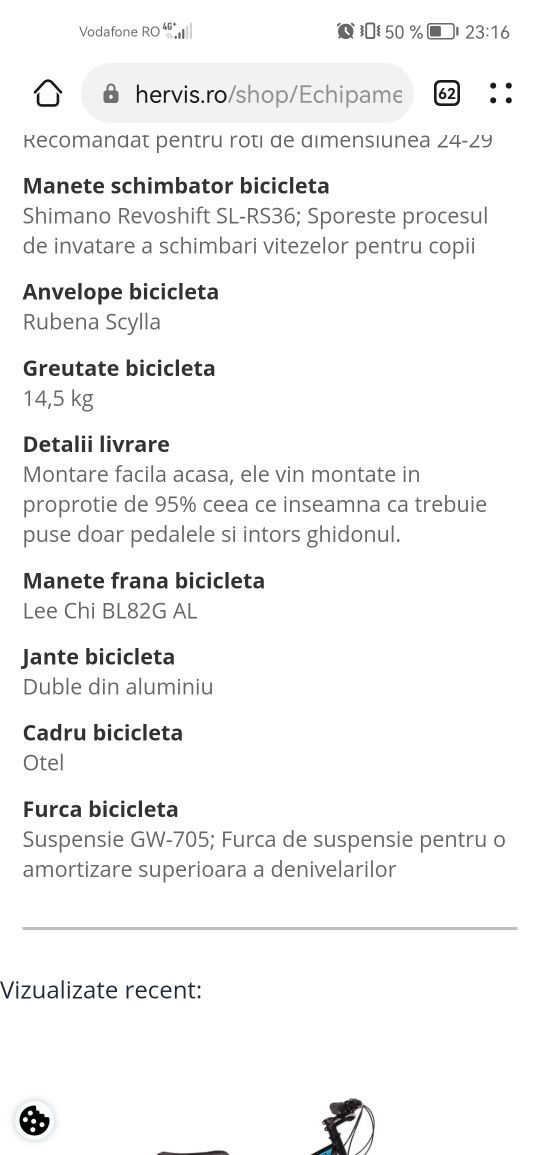 Bicicleta x fact hervis