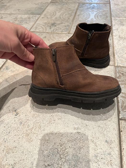 Детски боти Zara от естесвена телешка кожа