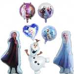 Комплект от 10 балона за рожден ден, Алуминиево фолио, Frozen