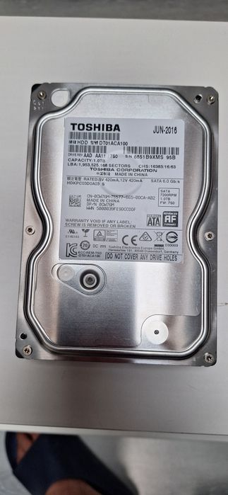 HDD Toshiba DT01ACA 1TB, 7200rpm, 32MB cache, SATA III