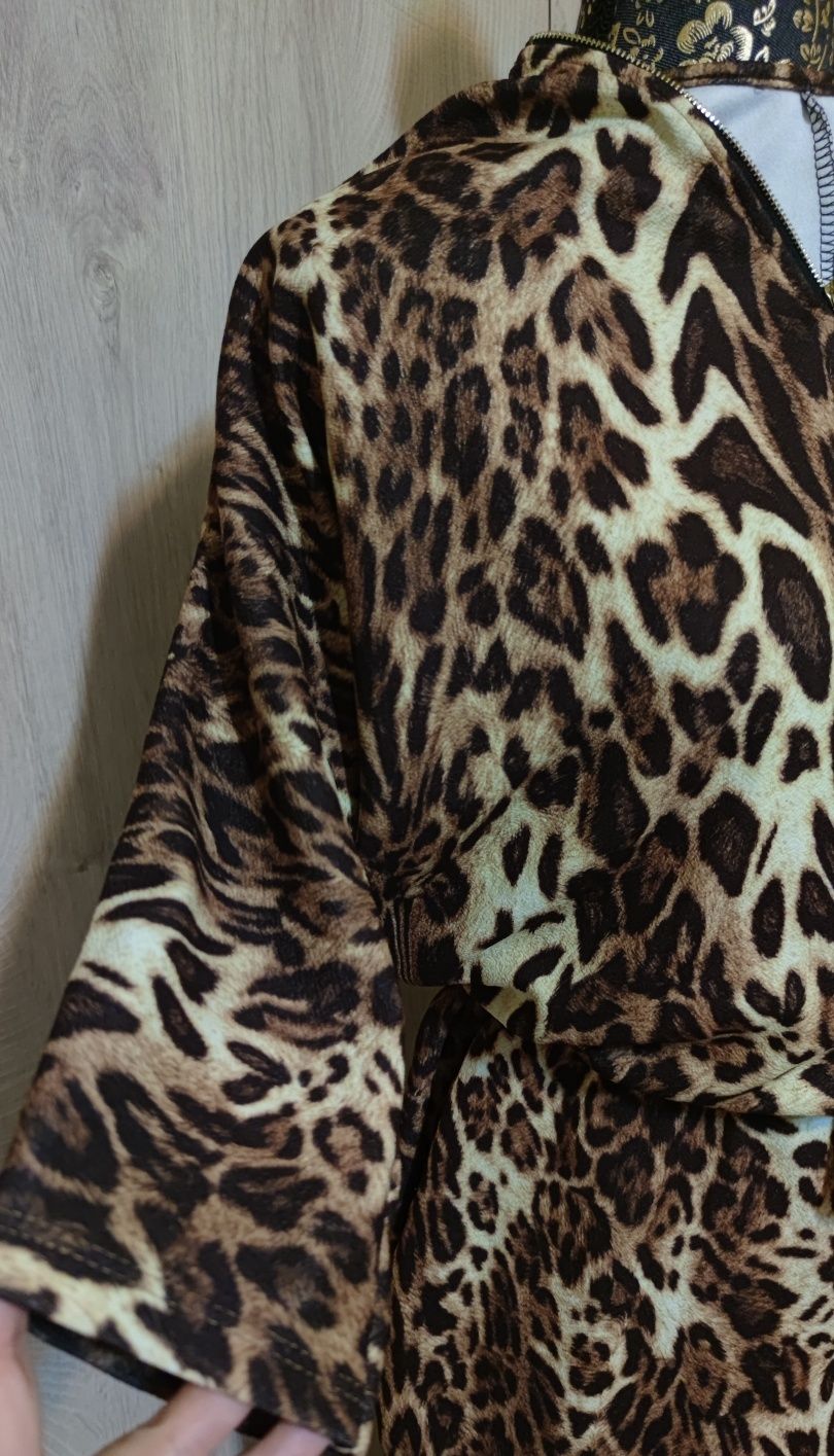 Salopeta/Costum animal print (leopard),masura S-M