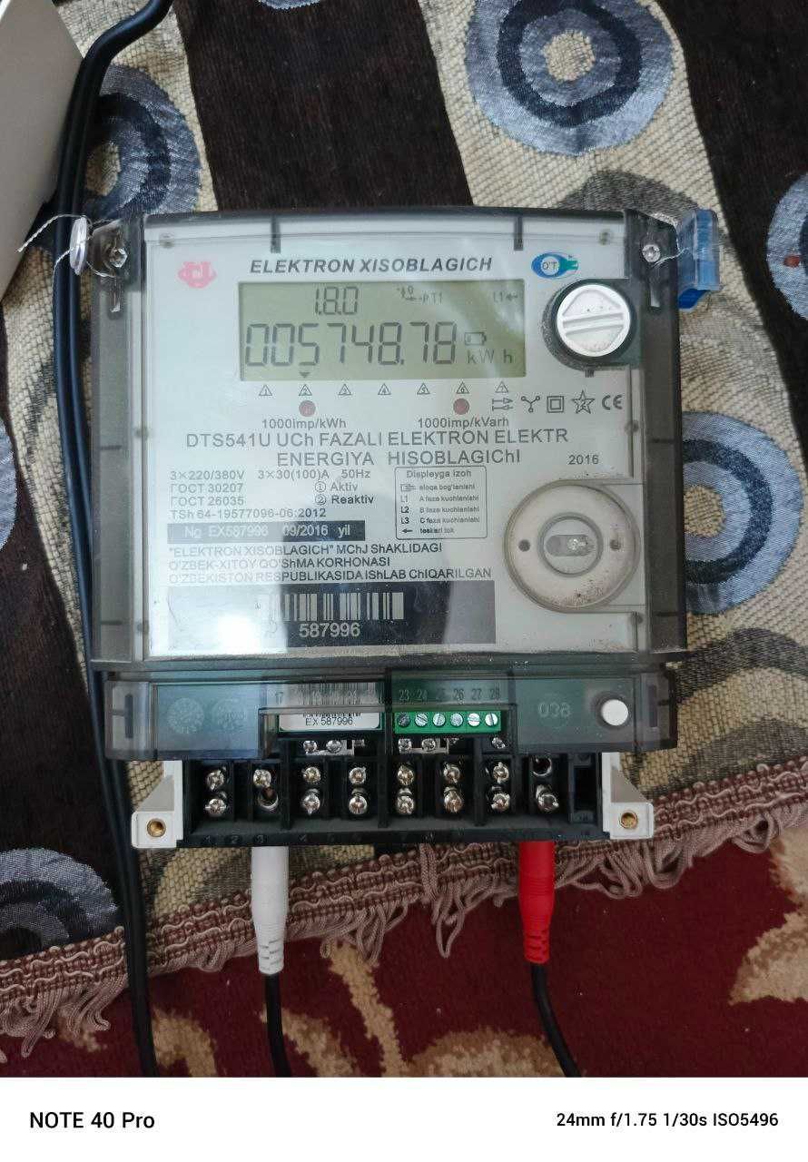 Schetchik elekton hisoplangich 380 v holati yangi garantiya  dostavka