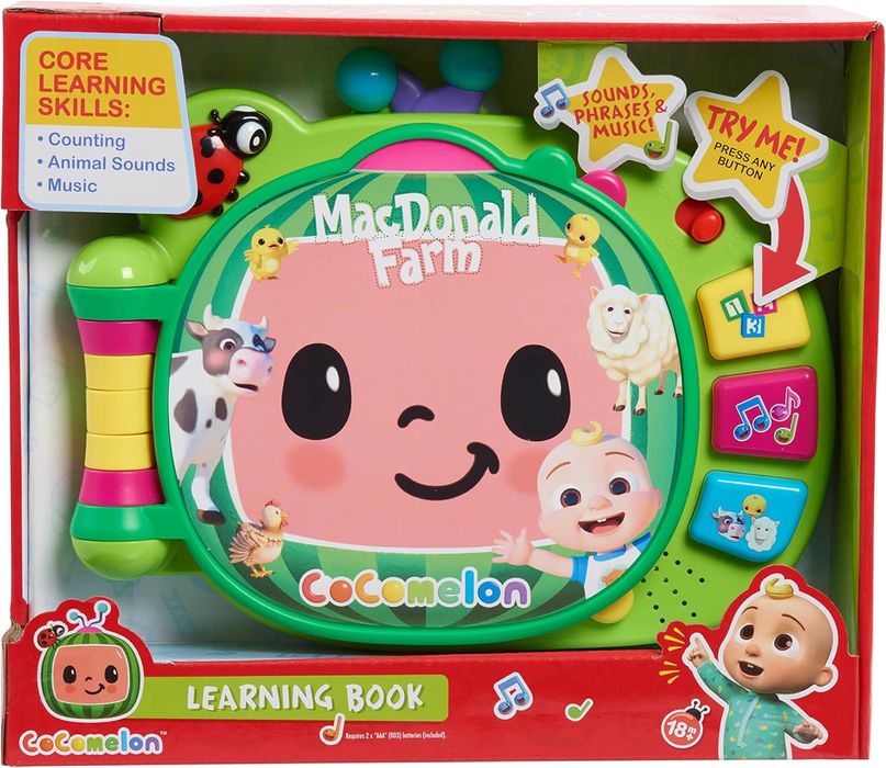 Cocomelon обучающая музыкальная книга