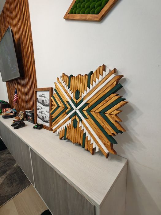 Tablou lemn lucrat manual