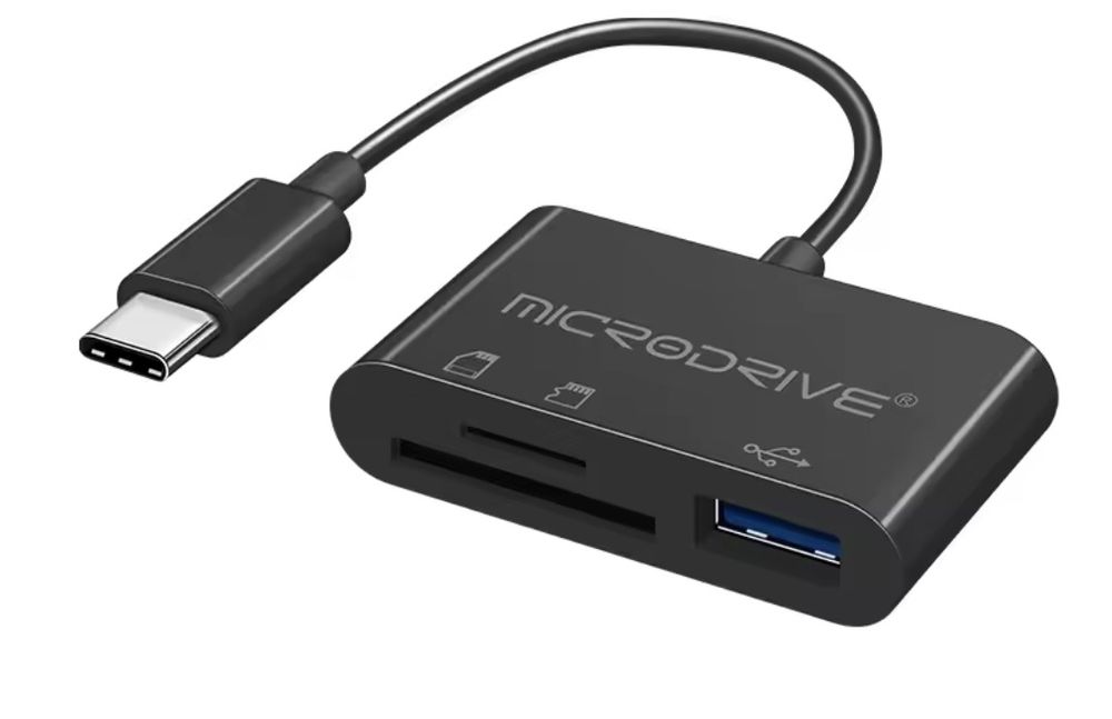 Четец за SD/microSD карти и USB с microUSB OTG - MicroDrive