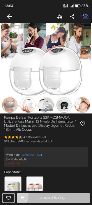 Văd doua pompe de sâni