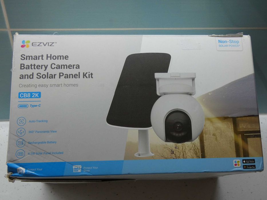 Ezviz 360° Външна WiFi 6 Автономна IP Камера с батерия, солар и AI