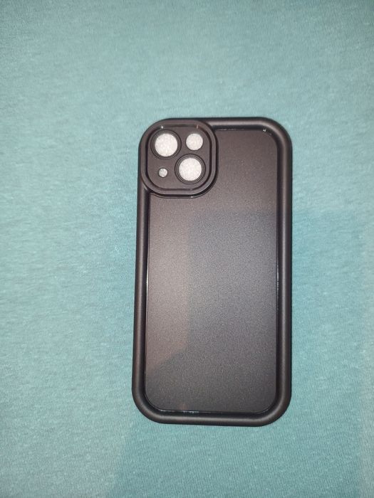Husa silicon iPhone 13 Black și 3 bucăți folie de Protecție privacy