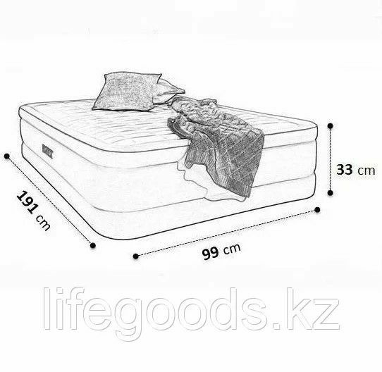 Кровать Надувная -191х99х46 см. Встроенная насос и доставка бесплатно
