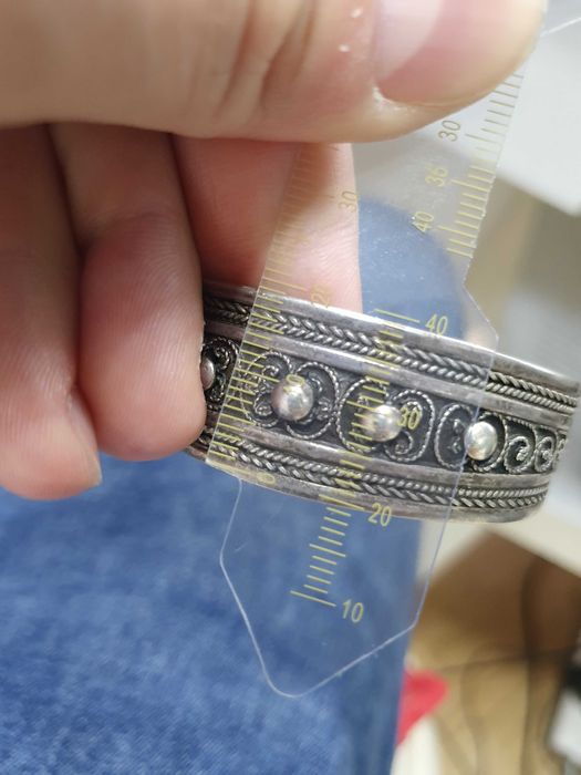 Bratara argint groasa regina