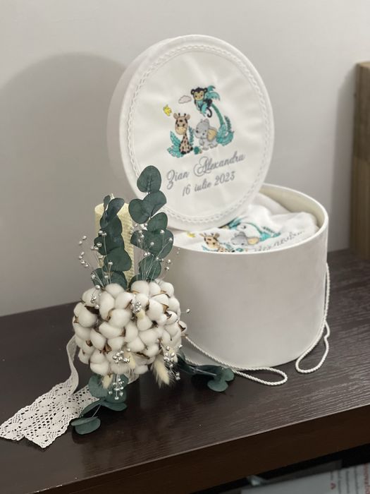 Set elegant trusou botez Gardinea Domain 11 piese animalutele vesele