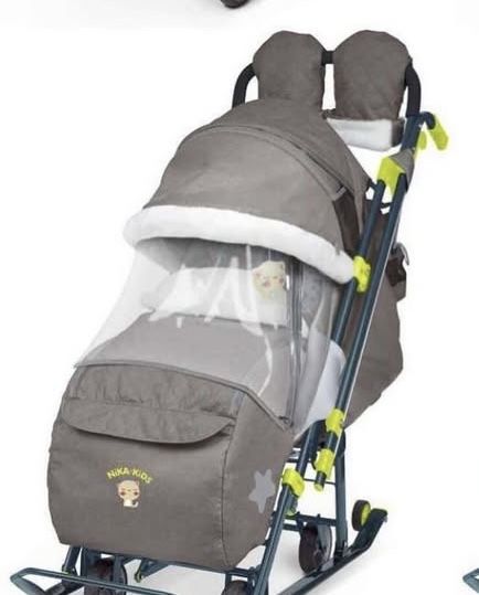 Санки зимние в полной комплектации ручка откидная очень теплая