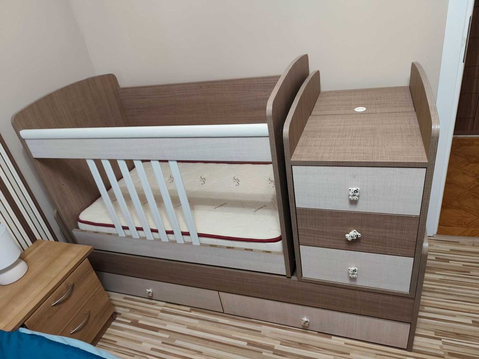 Детско легло 3 в 1 + матрак