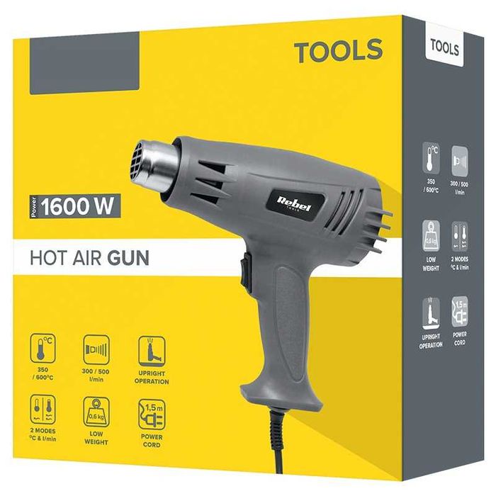 Pistol Aer Cald 1600W Suflanta Aer Cald 600GR Pistol Aer Cald 600Grade