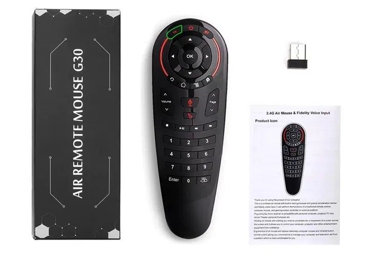 Управления G30 используется для управления ТВ приставками, Android TV