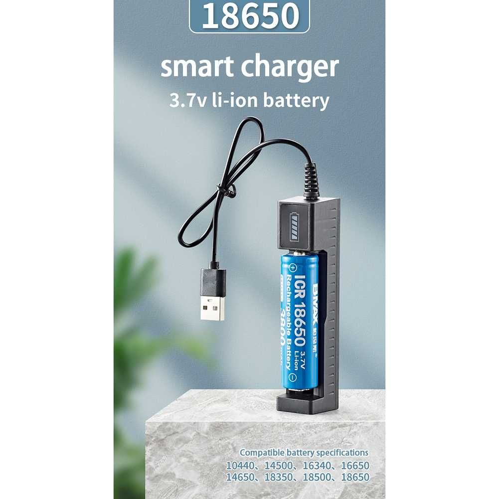 Usb интелигентно зарядно устройство за батерия Li-Ion 18650, индикатор