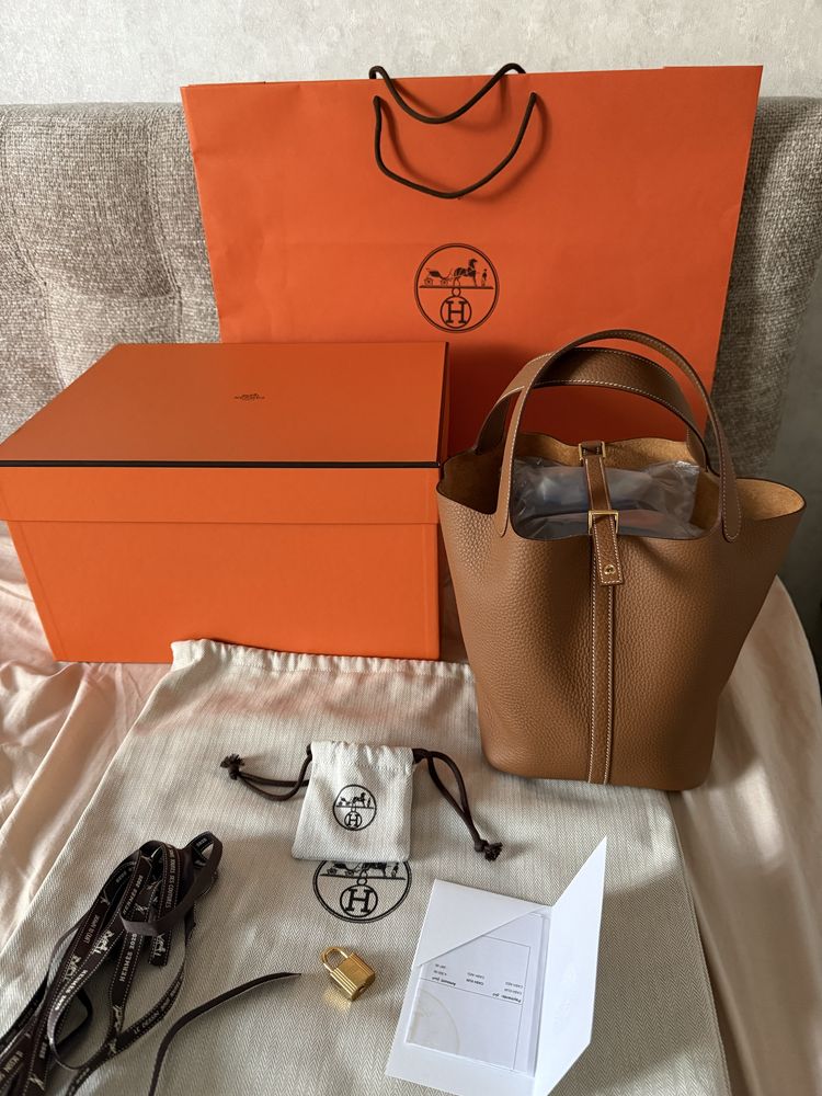 Hermes Picotin Gold