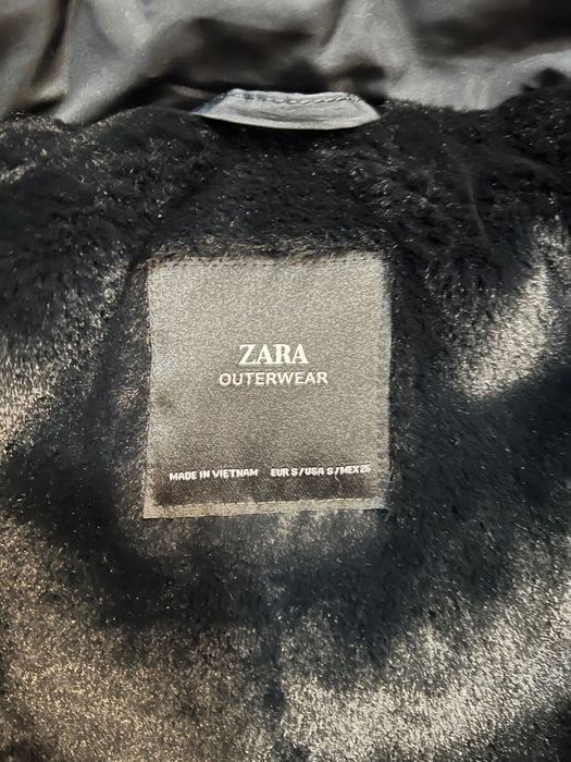 Тъмно синьо Зимно яке Zara
