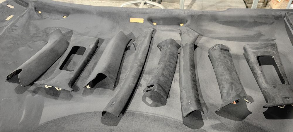 Таван и колонки пасат 5.5 комби черна алкантара