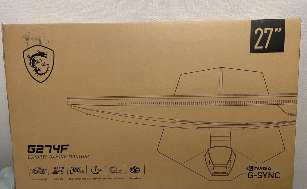 Super Скидка MSI G274F IPS 27 диагонал 180Hz игровой монитор