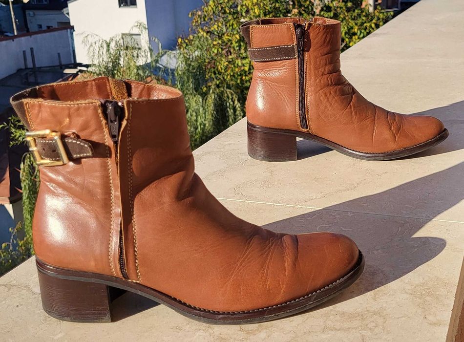 Ghete-dama/ botine, piele naturala, mar. 40