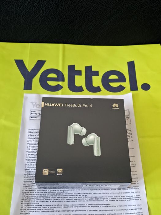 ЗАПЕЧАТАНИ Huawei FreeBuds Pro 4 Yettel Гаранция 2027г. Green / Зелени
