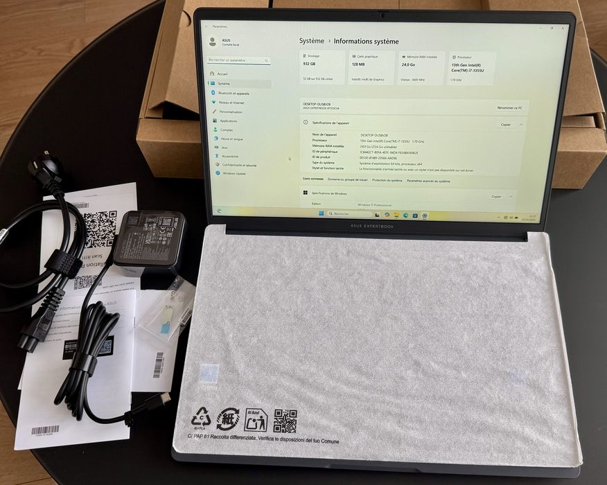 Laptop ASUS ExpertBook B1503CVA 15.6 Gri i7-1355U 24GB 1TB  Nou