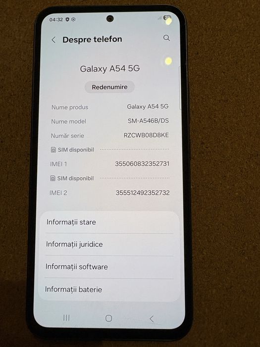 Samsung A546 Galaxy A54 5G 256 Gb ID-XXL2754